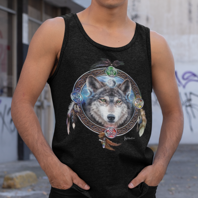 HIHATON PAITA MUSTA - CELTIC WOLF GUIDE (1052)