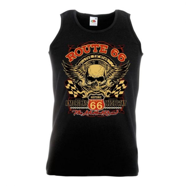 HIHATON PAITA - RTE 66 SKULL CHECKERED FLAGS (520)