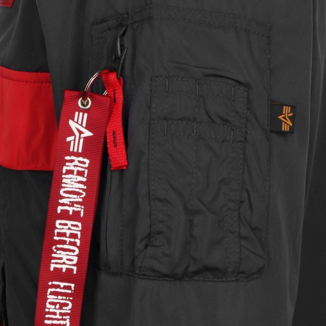 ALPHA - Defense Anorak - ANORAKKI MUSTA