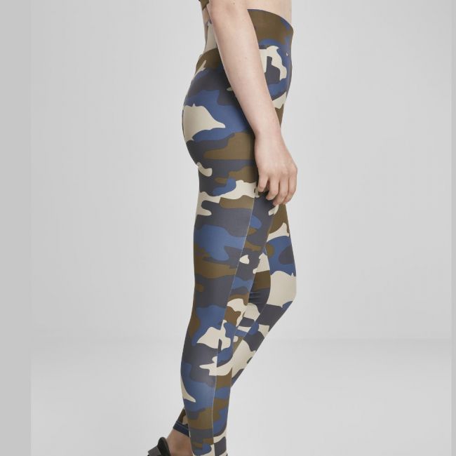 LEGGINSIT - High Waist Camo Tech summerolive camo - URBAN CLASSICS