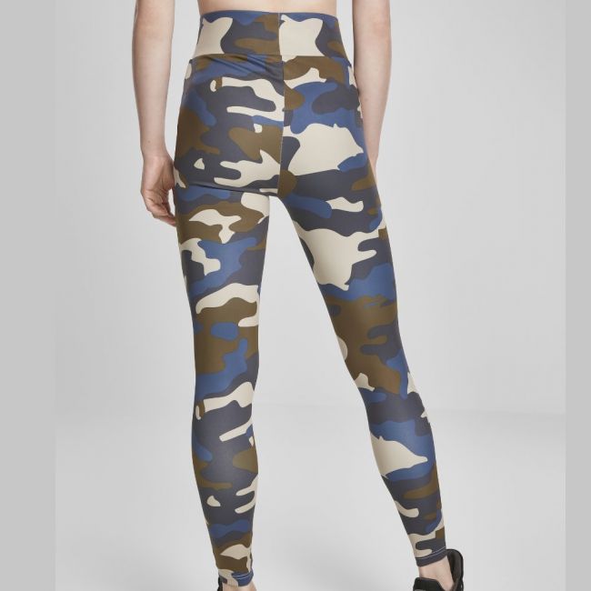 LEGGINSIT - High Waist Camo Tech summerolive camo - URBAN CLASSICS