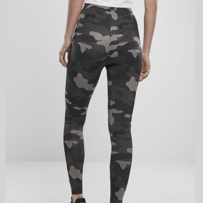 LEGGINSIT - High Waist Camo Tech dark camo - URBAN CLASSICS
