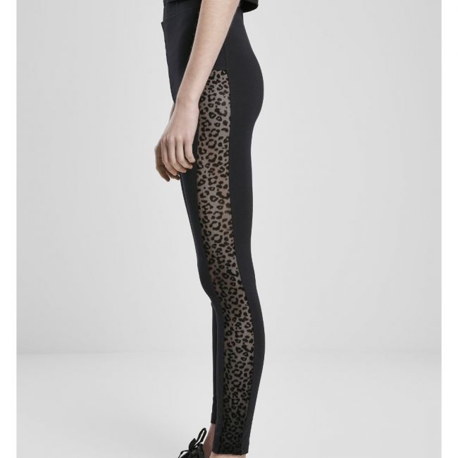 LEGGINSIT - Flock Lace Stripe Leggings - URBAN CLASSICS