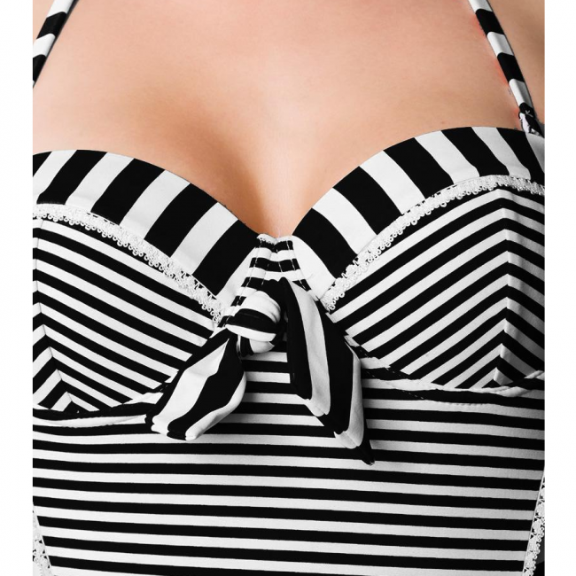 UIMAPUKU musta valkoinen- Neckholder Swimsuit (48)