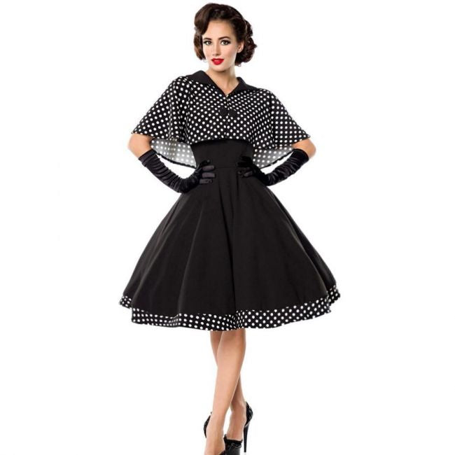 KELLOMEKKO - Swing-Kleid mit Cape (17)