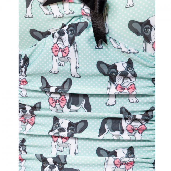 UIMAPUKU - Vintage Badeanzug BOSTON TERRIER (46)