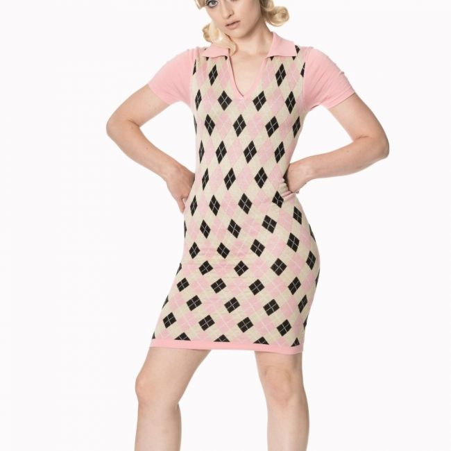 MEKKO - THE HIGH LIFE KNIT DRESS pink