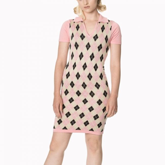 MEKKO - THE HIGH LIFE KNIT DRESS pink