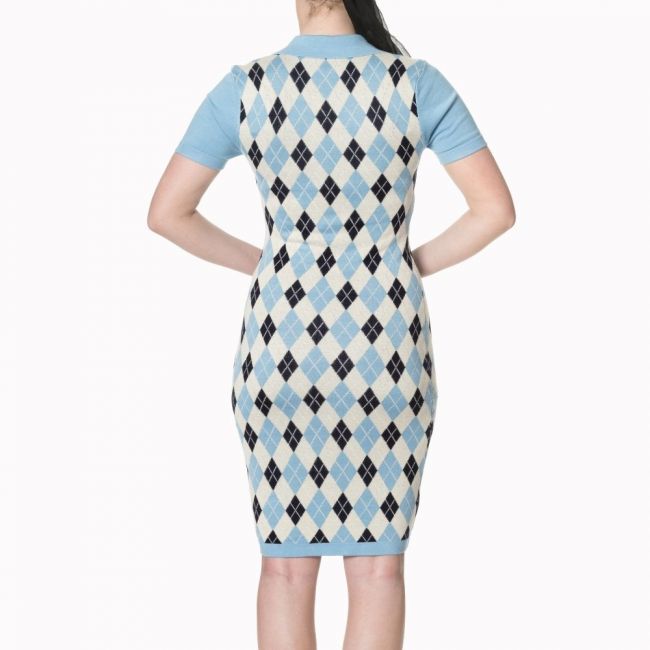 MEKKO - THE HIGH LIFE KNIT DRESS blue