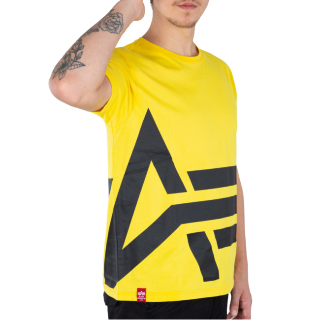 Alpha Industries - T-paita - Side Logo - keltainen