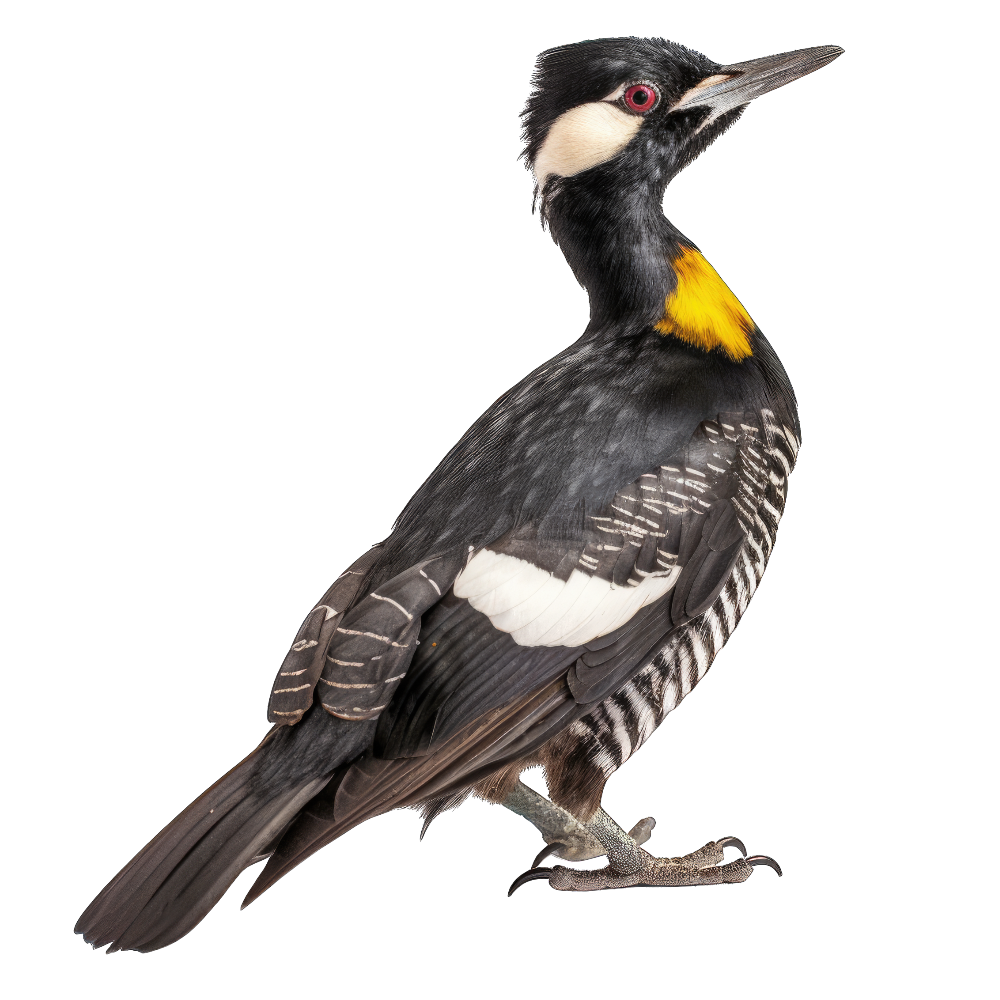 Black-backed woodpecker bird 1- paitakuva