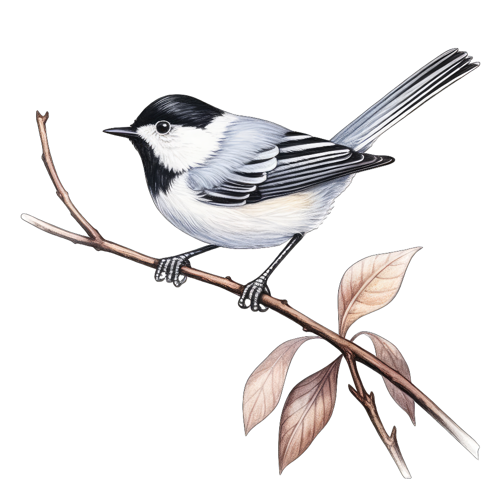 Black-capped gnatcatcher bird 1- paitakuva
