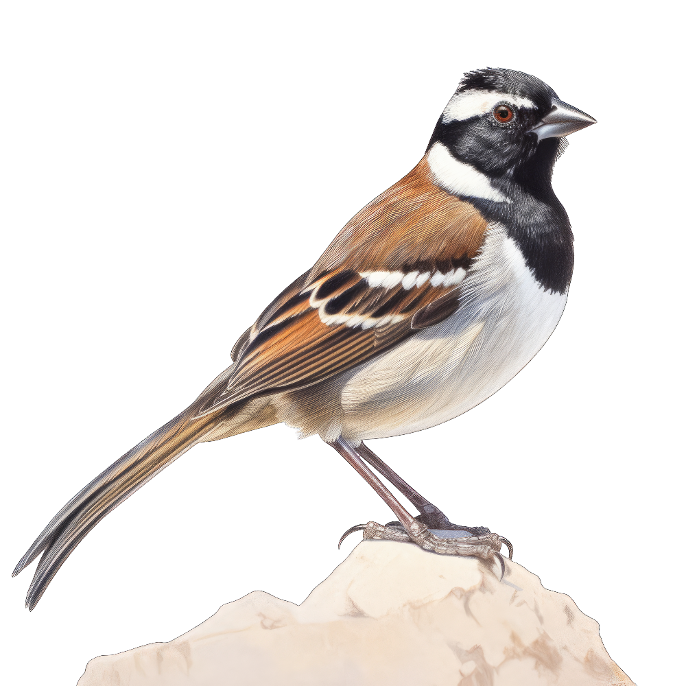 Black-throated sparrow bird 1- paitakuva