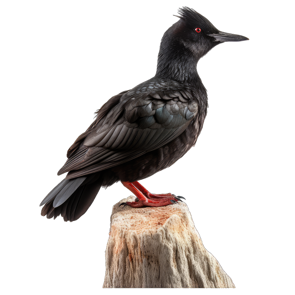 Black guillemot bird 1- paitakuva