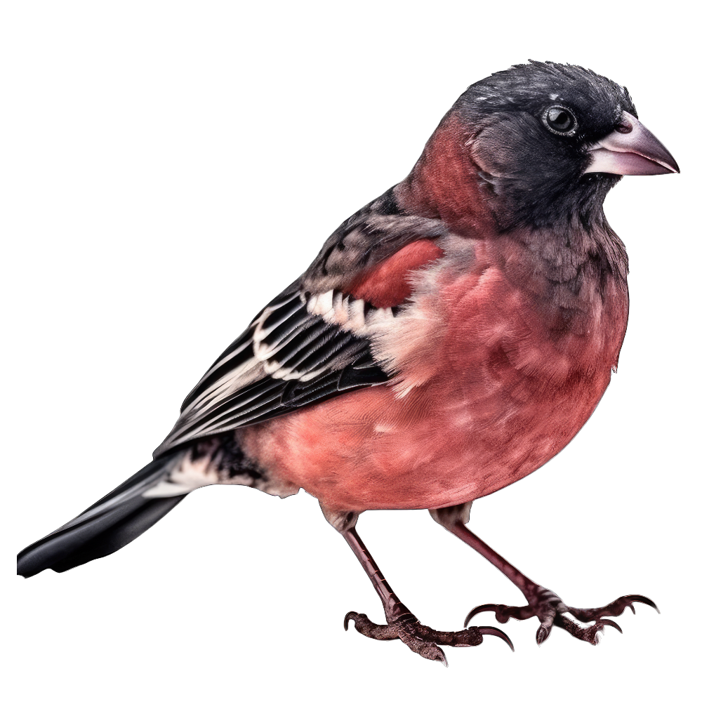 Black rosy-finch bird 1- paitakuva