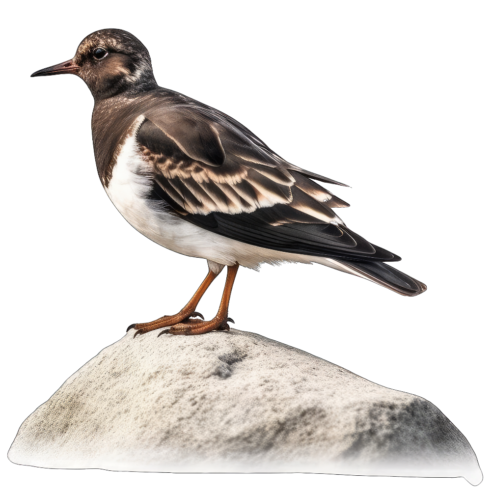 Black turnstone bird 1- paitakuva