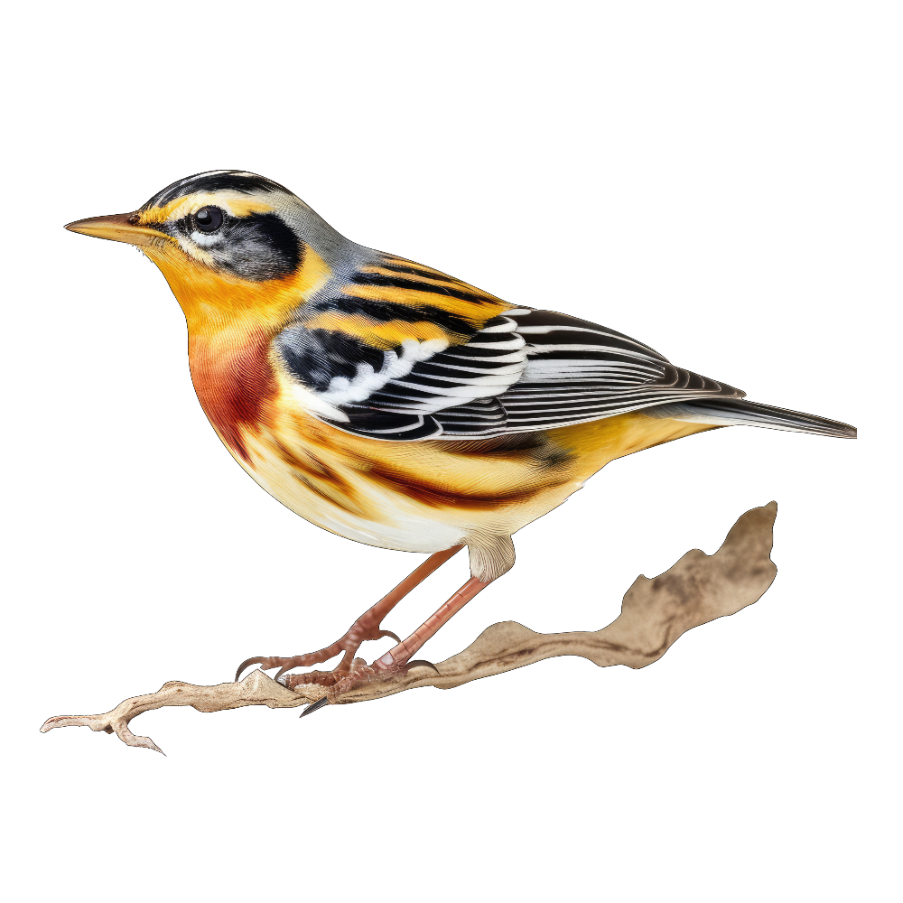 Blackburnian warbler bird 1- paitakuva