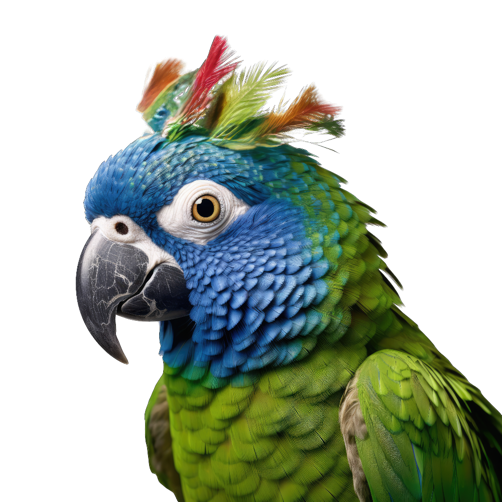 Blue-crowned parakeet bird 1- paitakuva