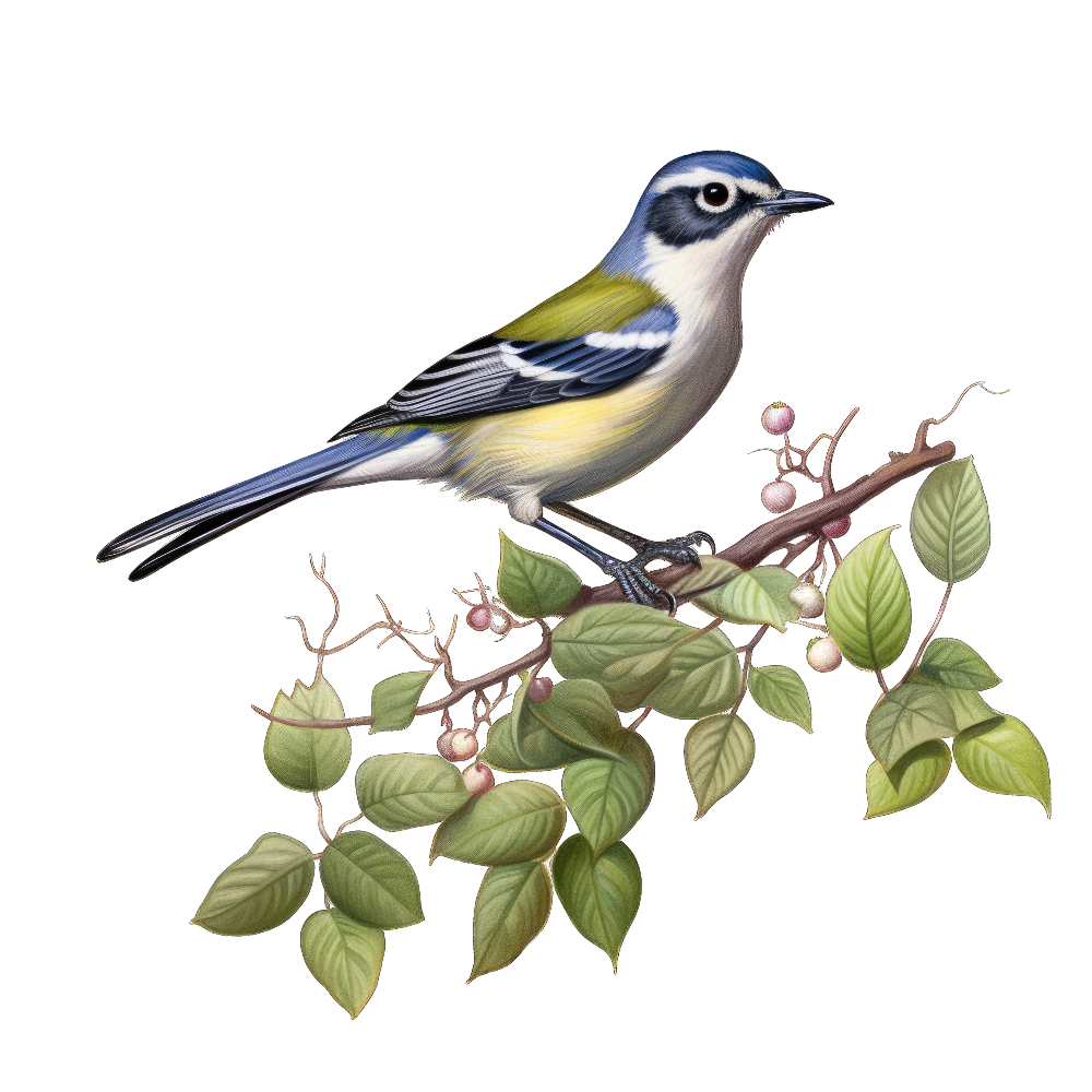 Blue-headed vireo bird 1- paitakuva