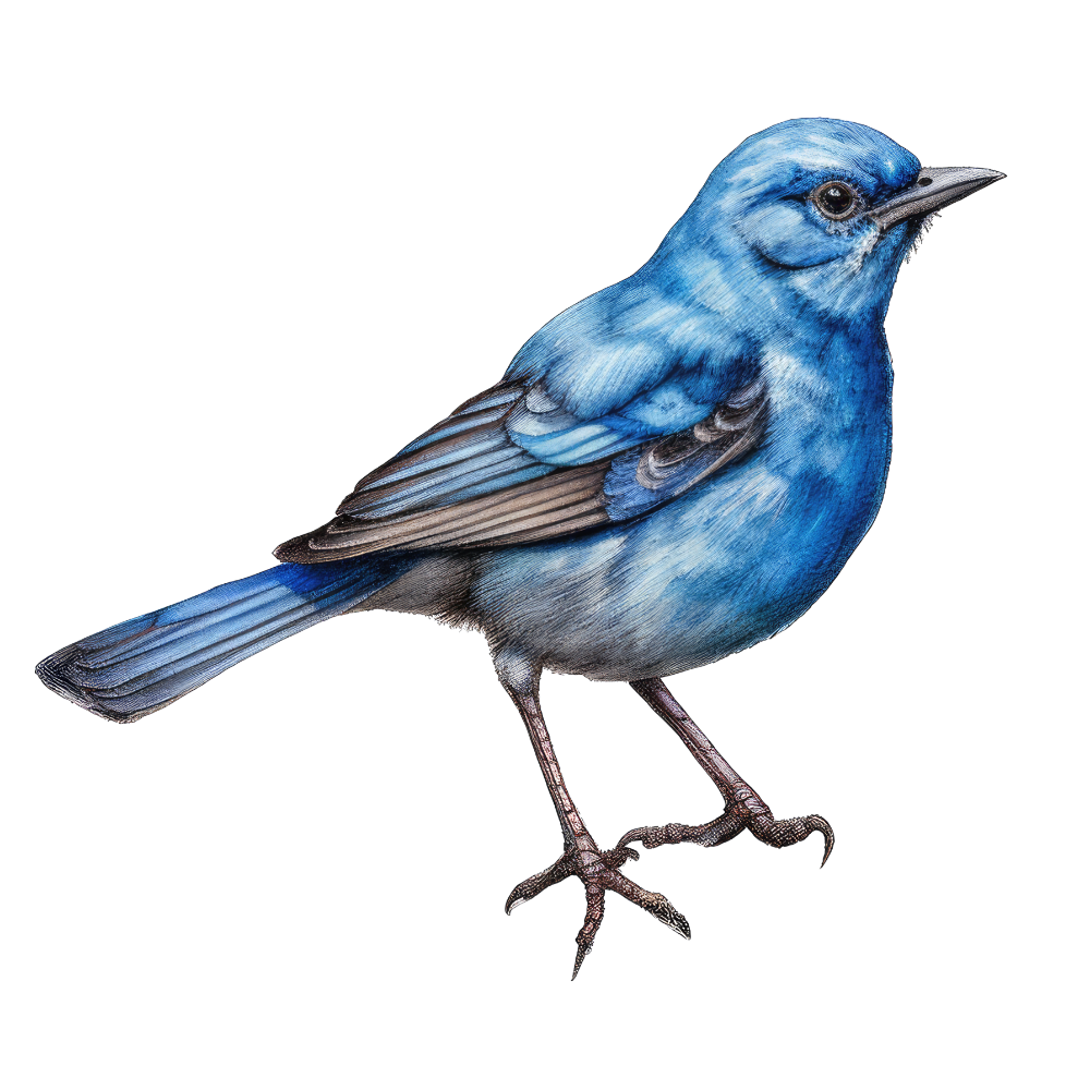 Blue bunting bird 1- paitakuva