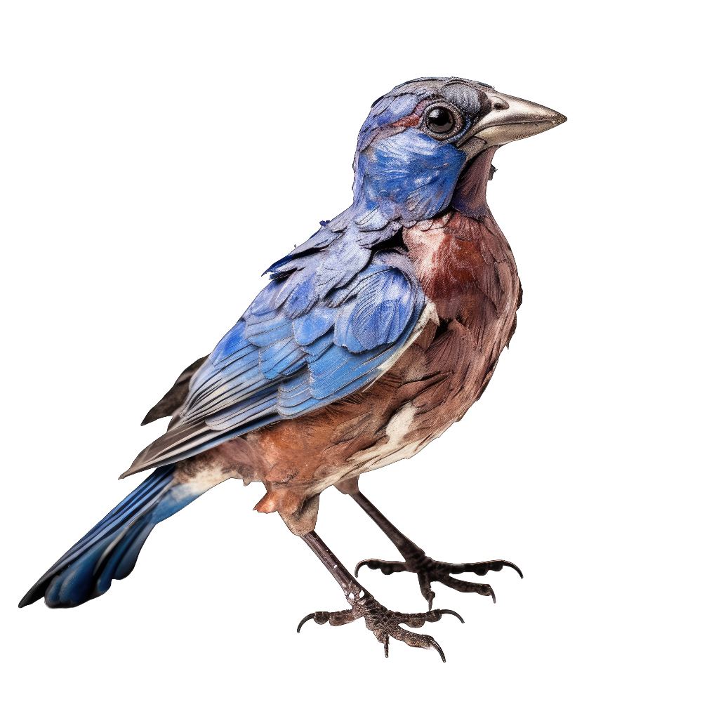 Blue grosbeak bird 1- paitakuva
