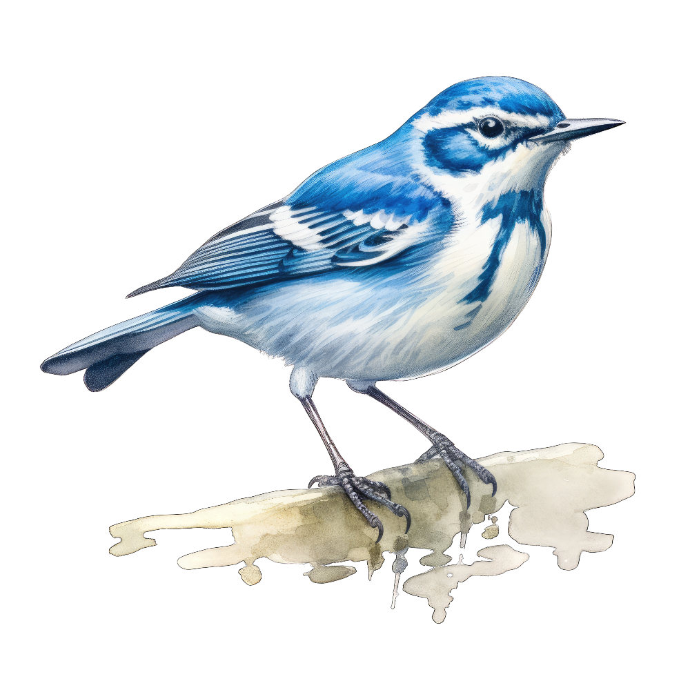 Cerulean warbler bird 1- paitakuva