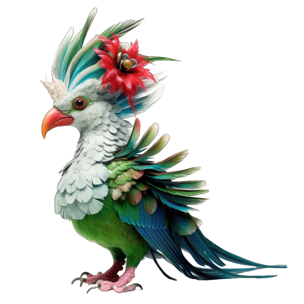Eared quetzal bird 1- paitakuva