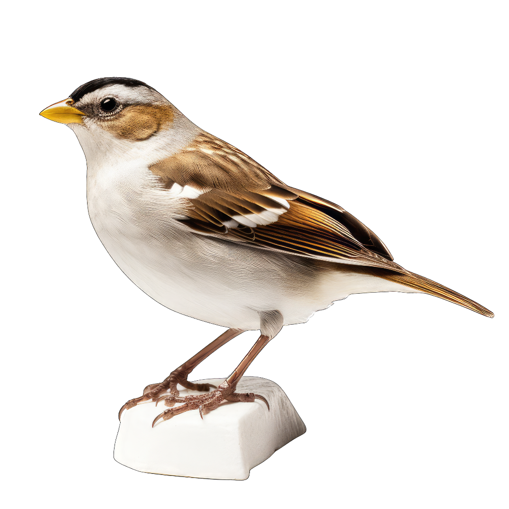 Golden-crowned sparrow bird 1- paitakuva