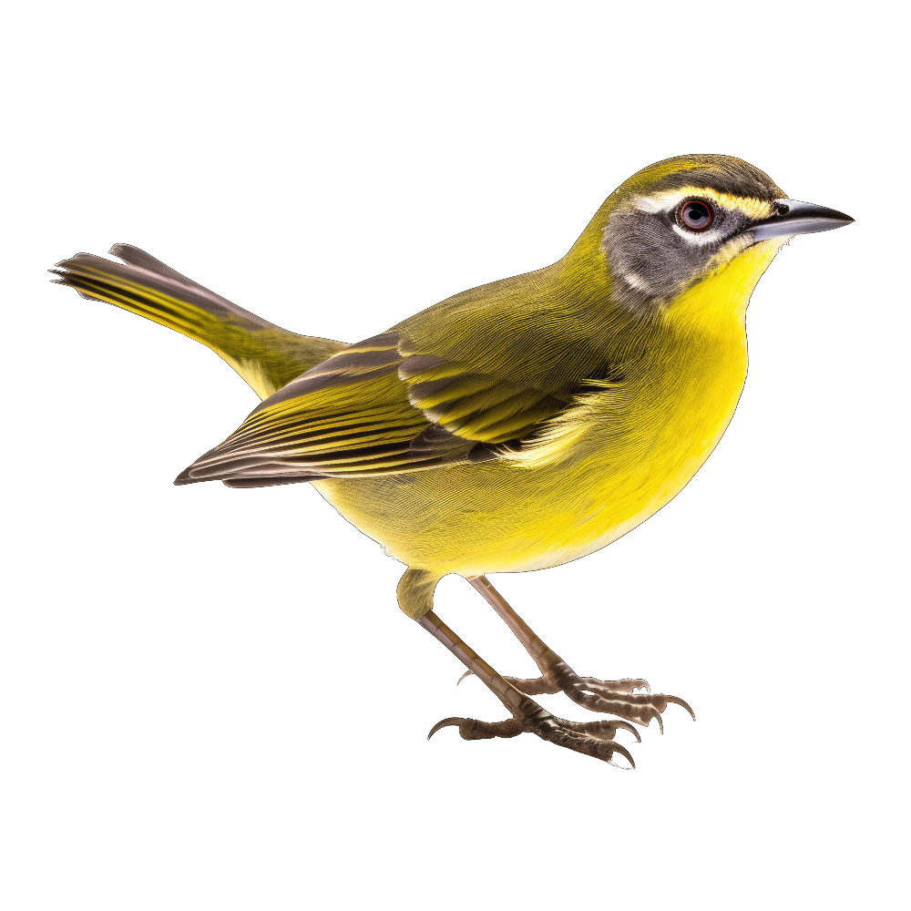 Golden-crowned warbler bird 1- paitakuva