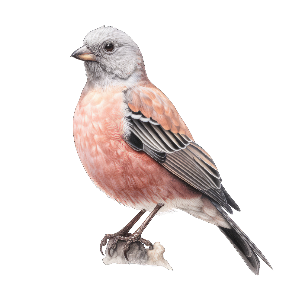 Gray-crowned rosy-finch bird 1- paitakuva