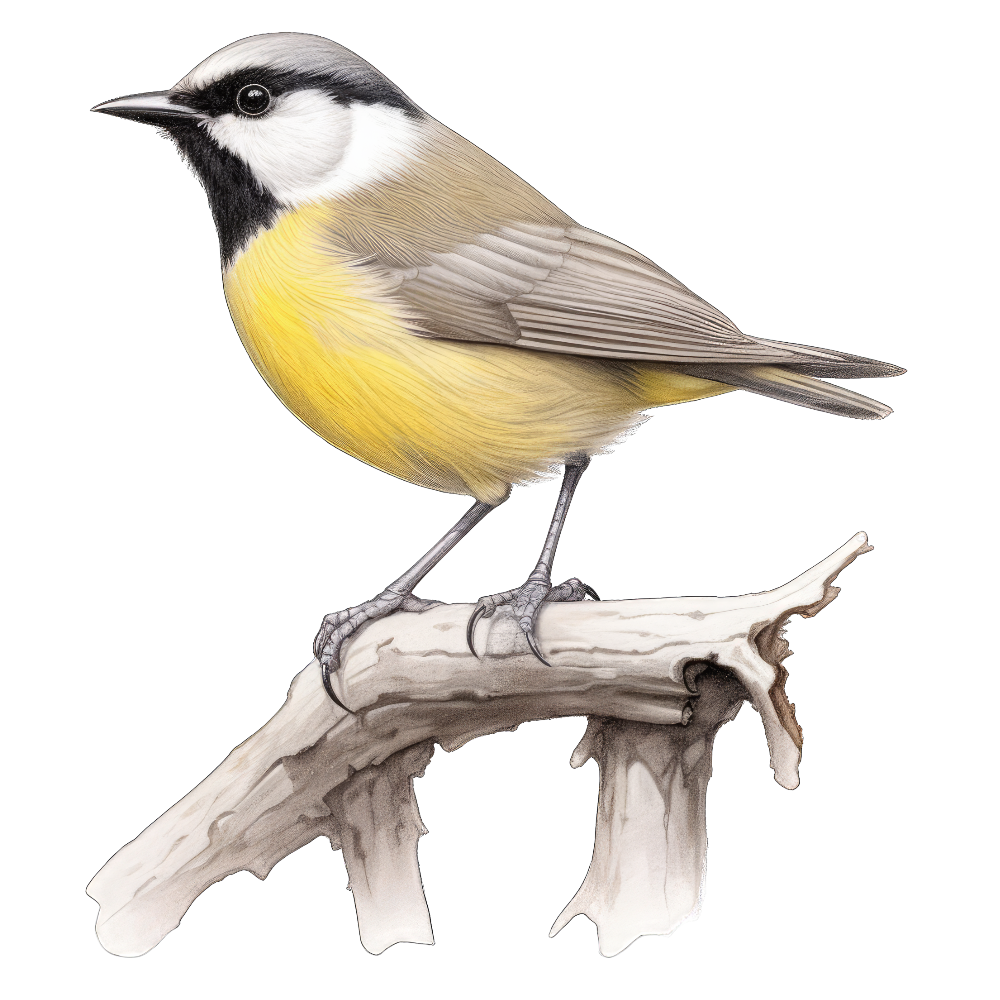 Gray-crowned yellowthroat bird 1- paitakuva