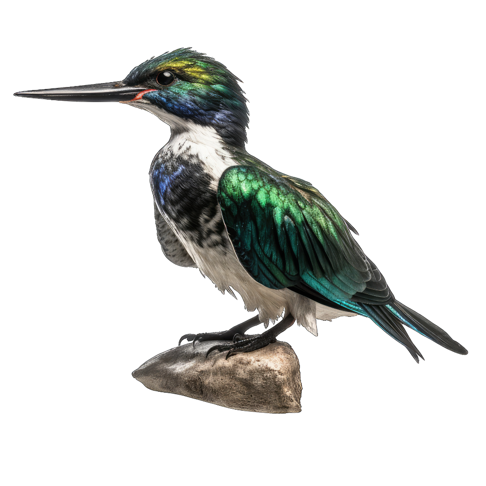 Green kingfisher bird 3- paitakuva