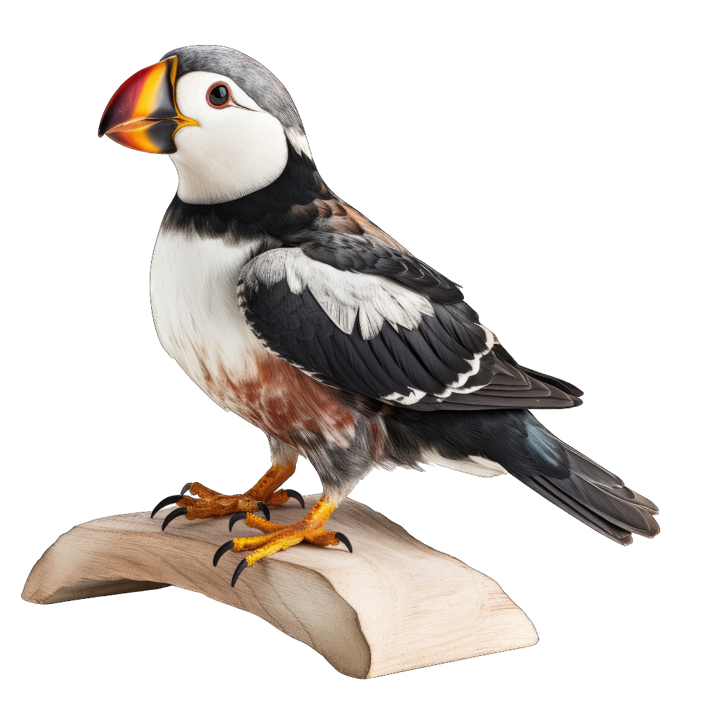 Horned puffin bird 1- paitakuva
