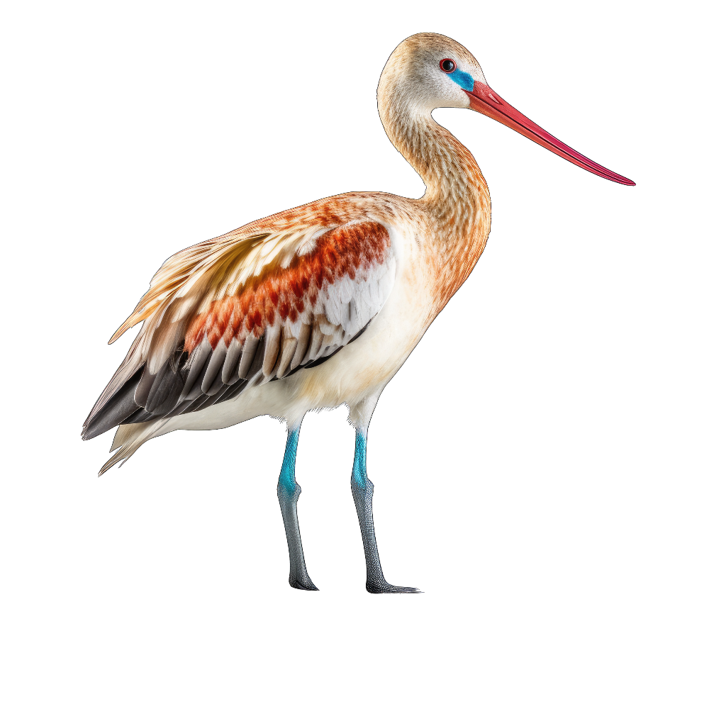 Marbled godwit bird 1- paitakuva
