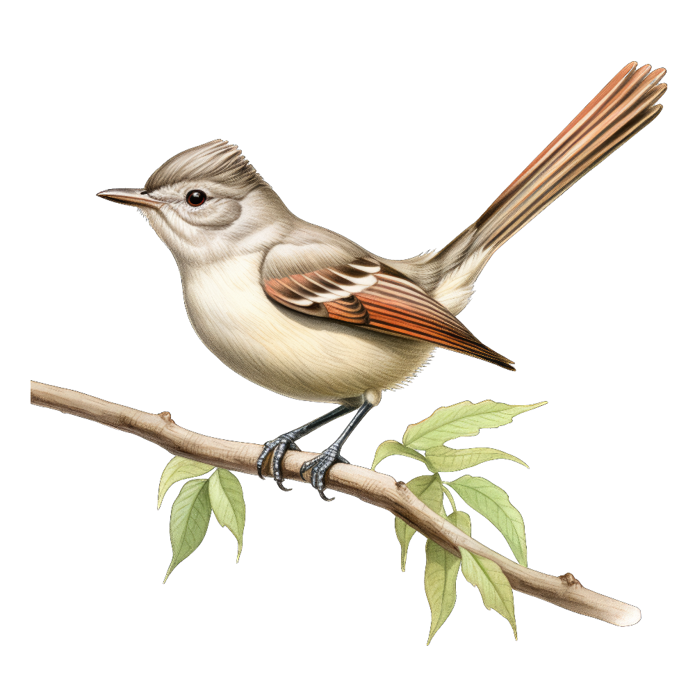 Northern beardless-tyrannulet bird 1- paitakuva