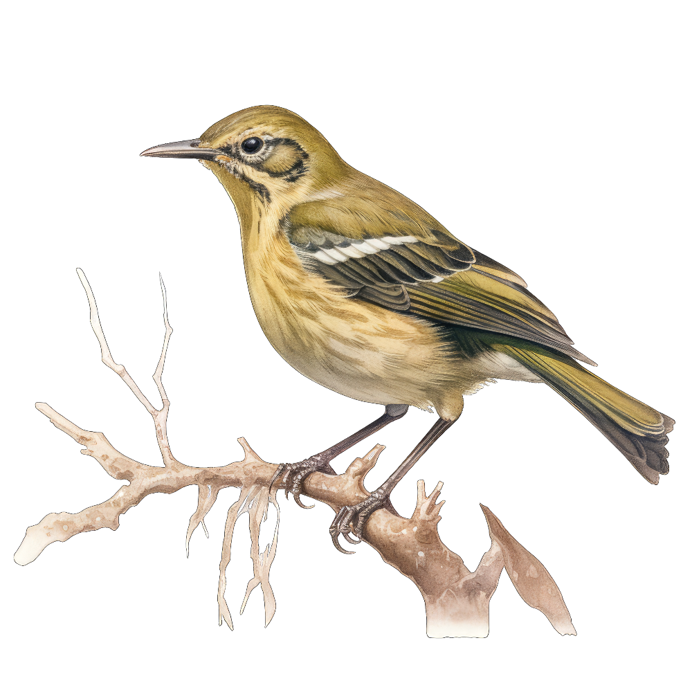 Olive warbler bird 1- paitakuva