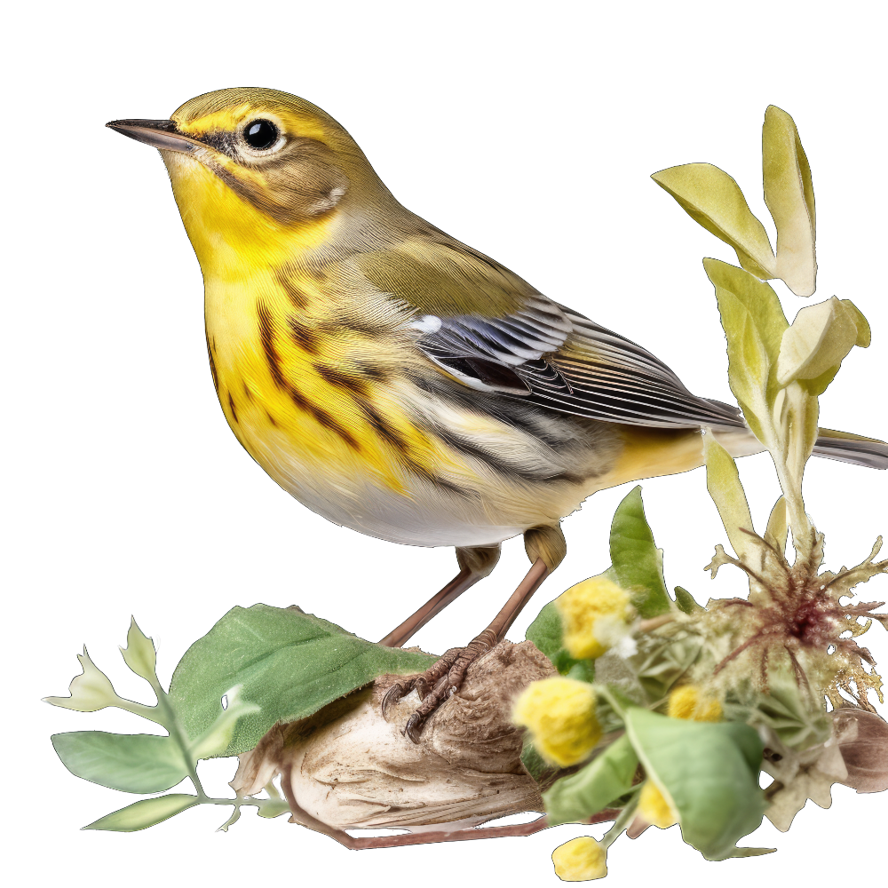 Prairie warbler bird 1- paitakuva