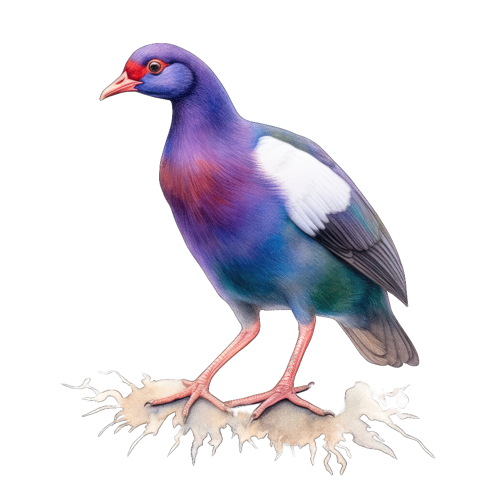 Purple gallinule bird 1- paitakuva