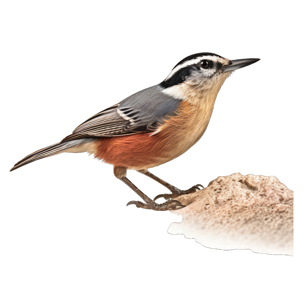Red-breasted nuthatch bird 1- paitakuva