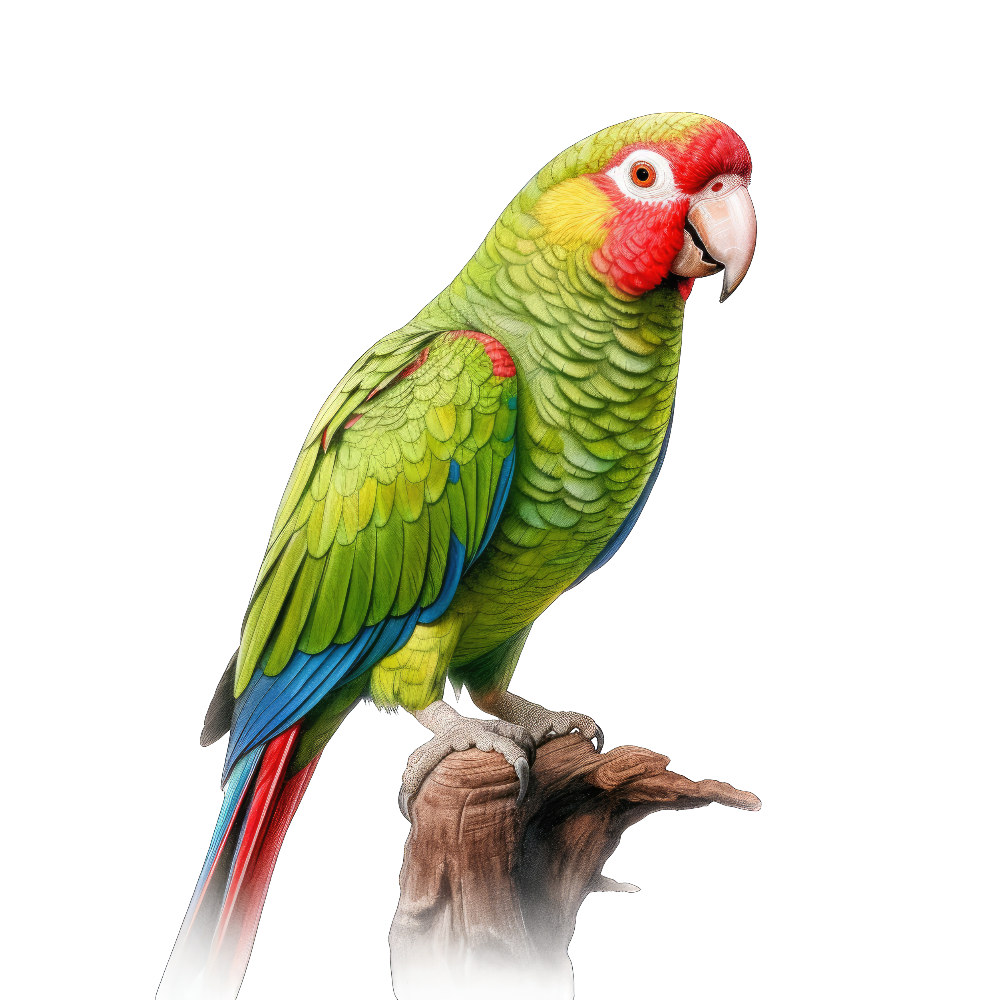 Red-lored parrot bird 1- paitakuva