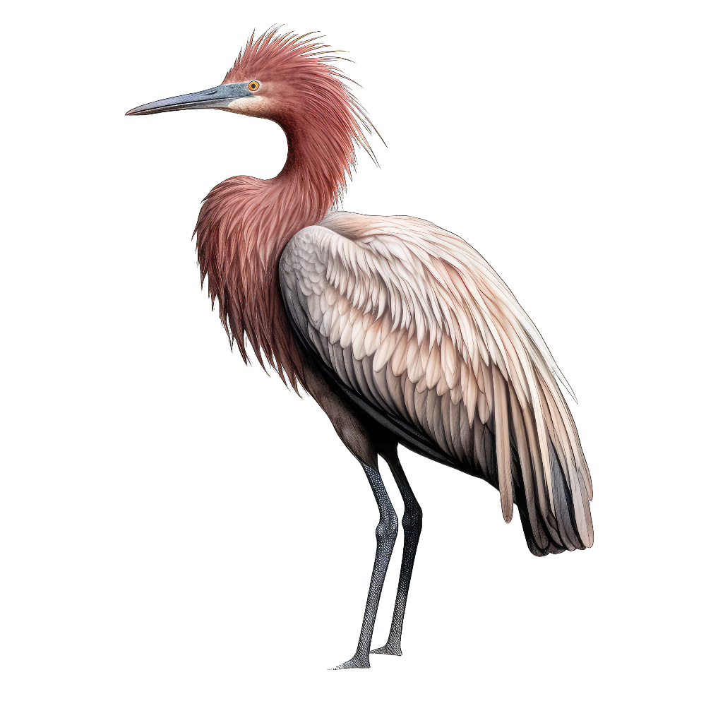 Reddish egret bird 1- paitakuva