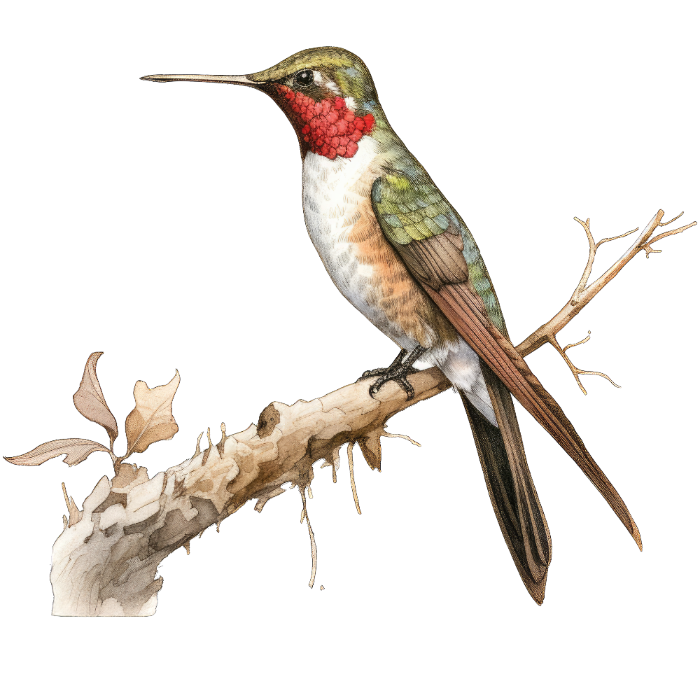 Ruby-throated hummingbird bird 2- paitakuva