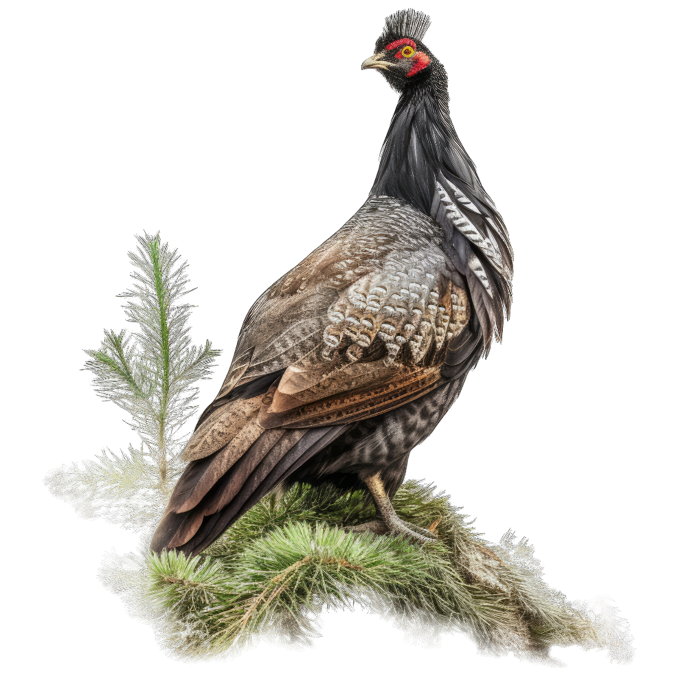 Spruce grouse bird 1- paitakuva