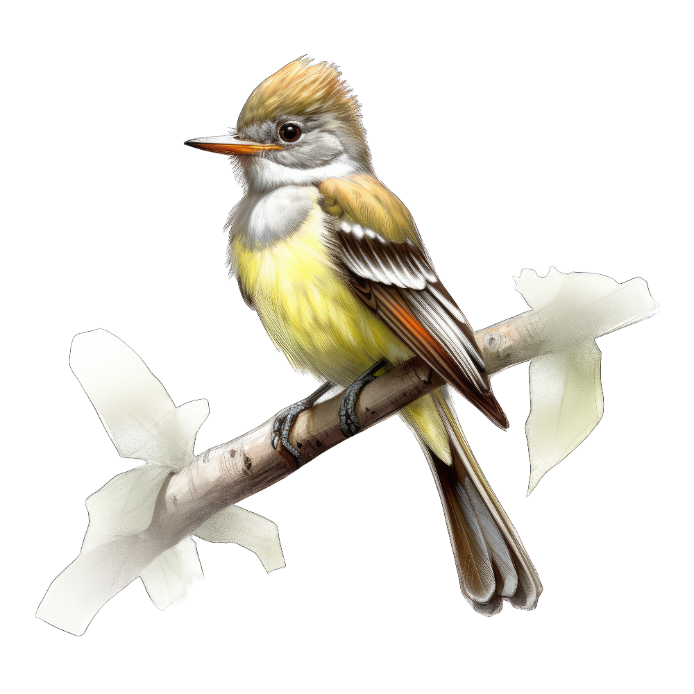 Sulphur-bellied flycatcher bird 1- paitakuva