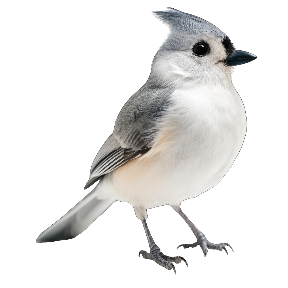 Tufted titmouse bird 1- paitakuva