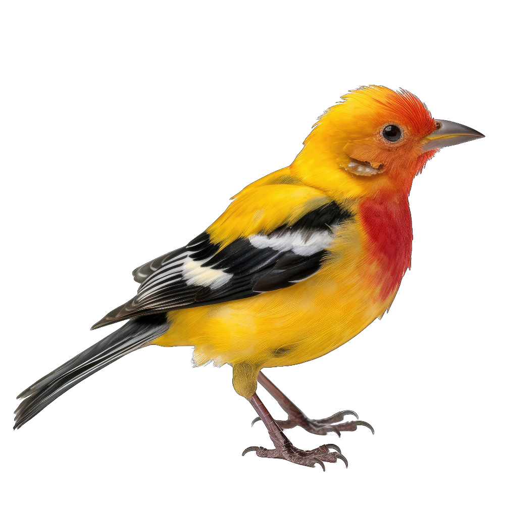 Western tanager bird 1- paitakuva