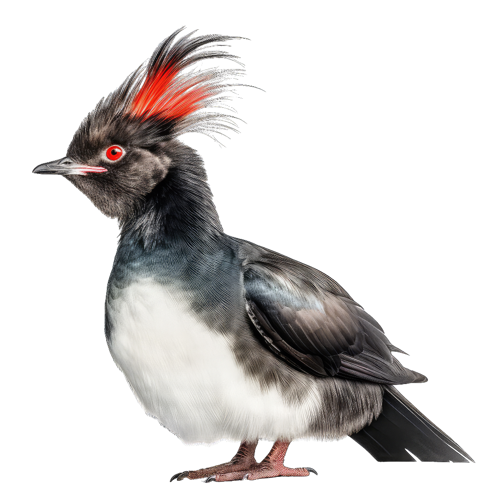 Whiskered auklet bird 1- paitakuva