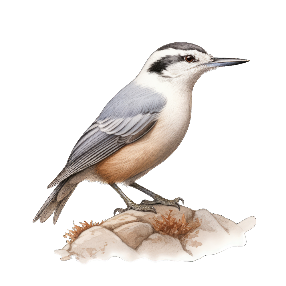 White-breasted nuthatch bird 1- paitakuva