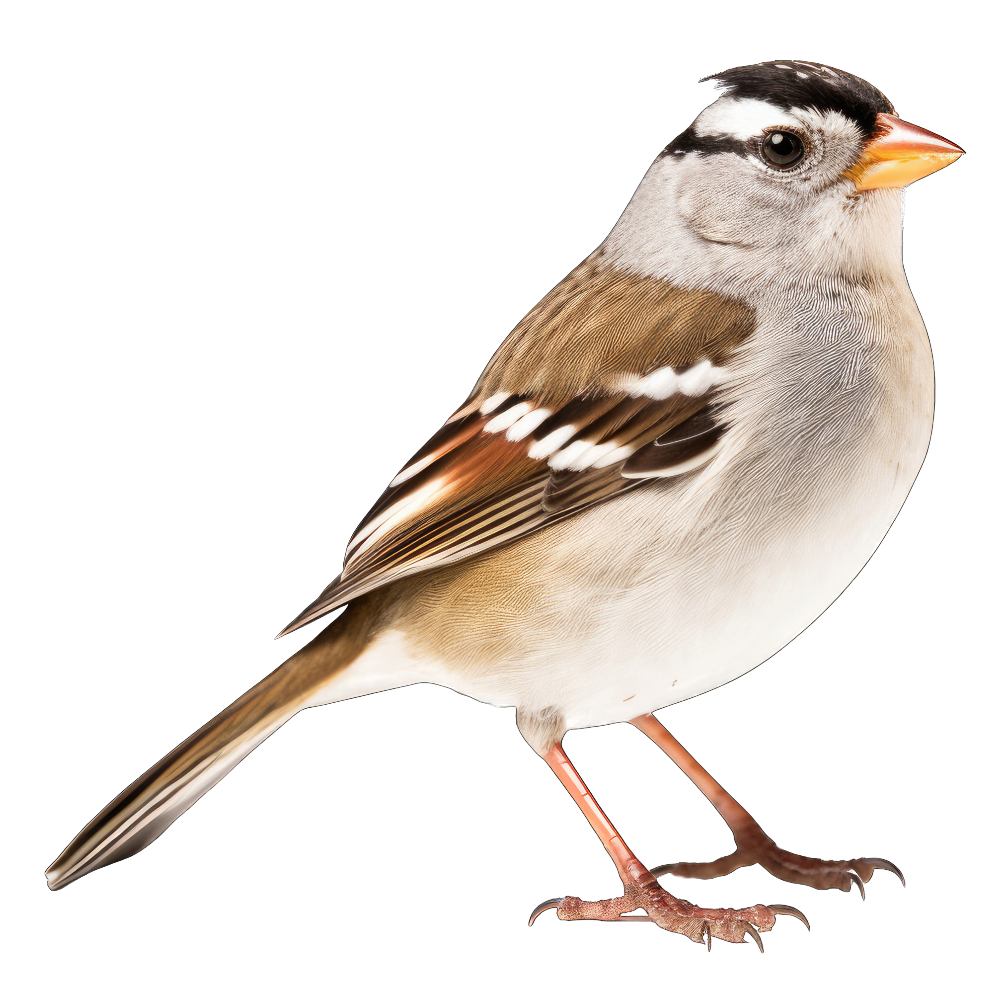 White-crowned sparrow bird 1- paitakuva