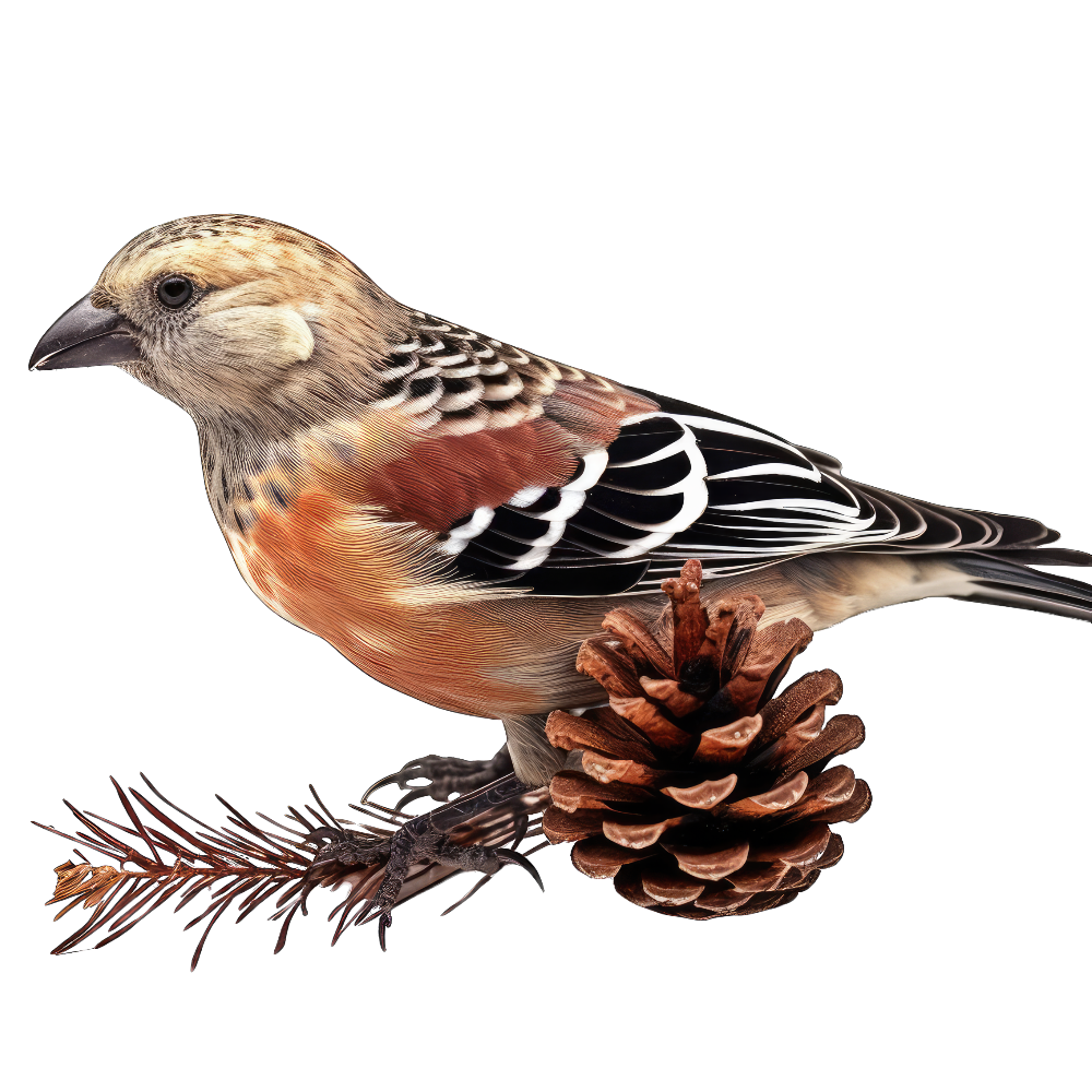 White-winged crossbill bird 1- paitakuva